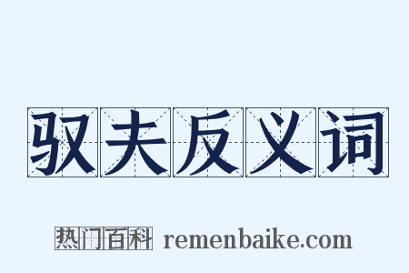 驭夫反义词是什么意思的图片
